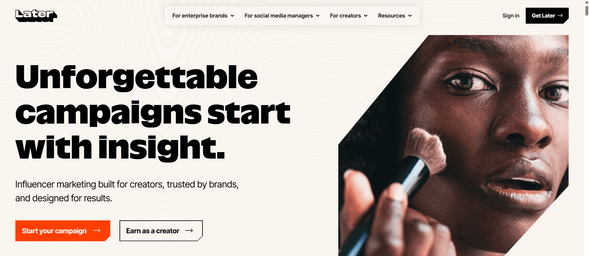 Free social media management tool Later