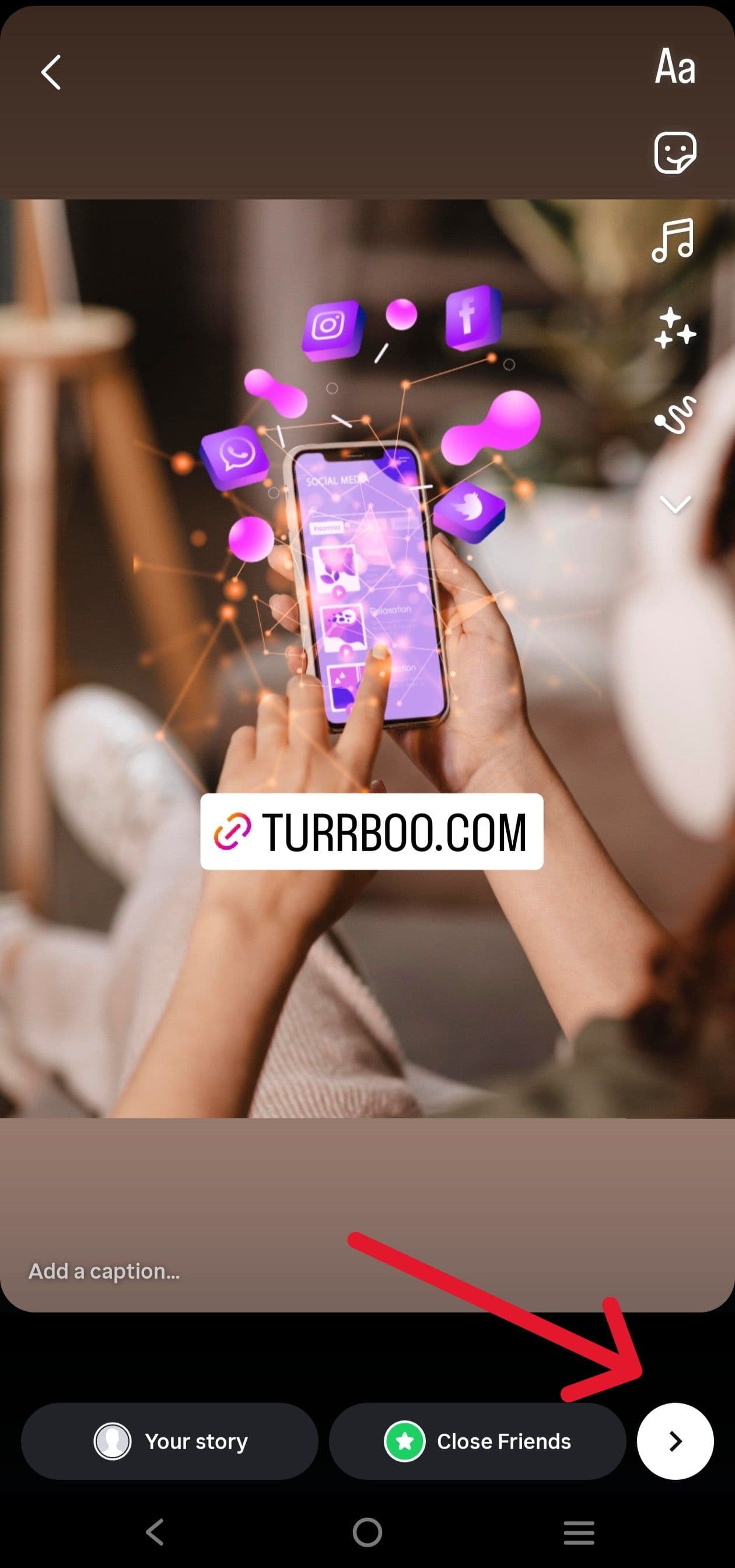 posting instagram story